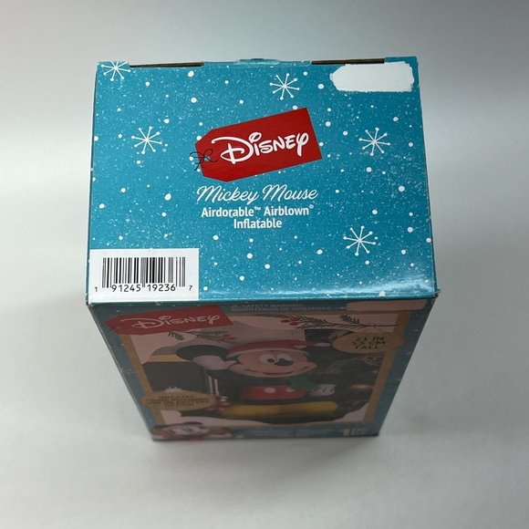 Gemmy Airblown Inflatable Disney Mickey Mouse Santa Table Top Mantel 21 Inch - Picture 5 of 7